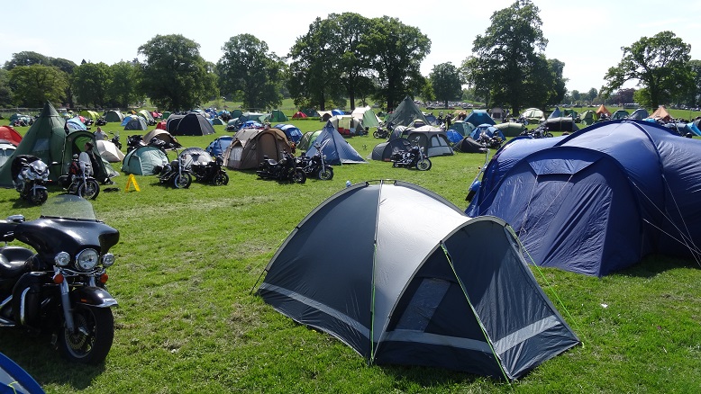 The Harley Davidson riders club Wallace rally campsite 2018