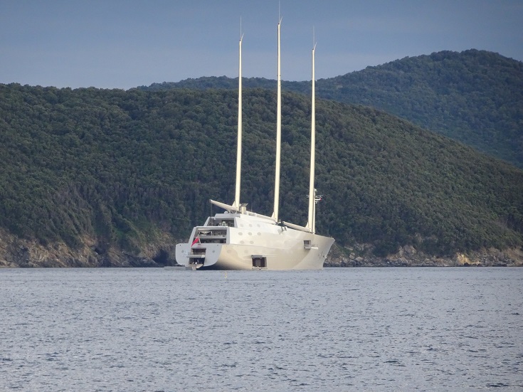 yacht A at elba