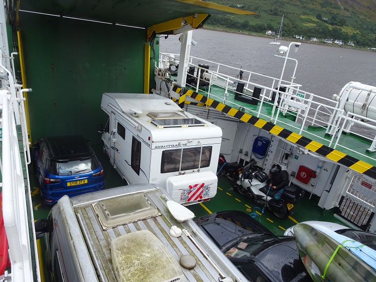 Betsy on the Lochranza ferry