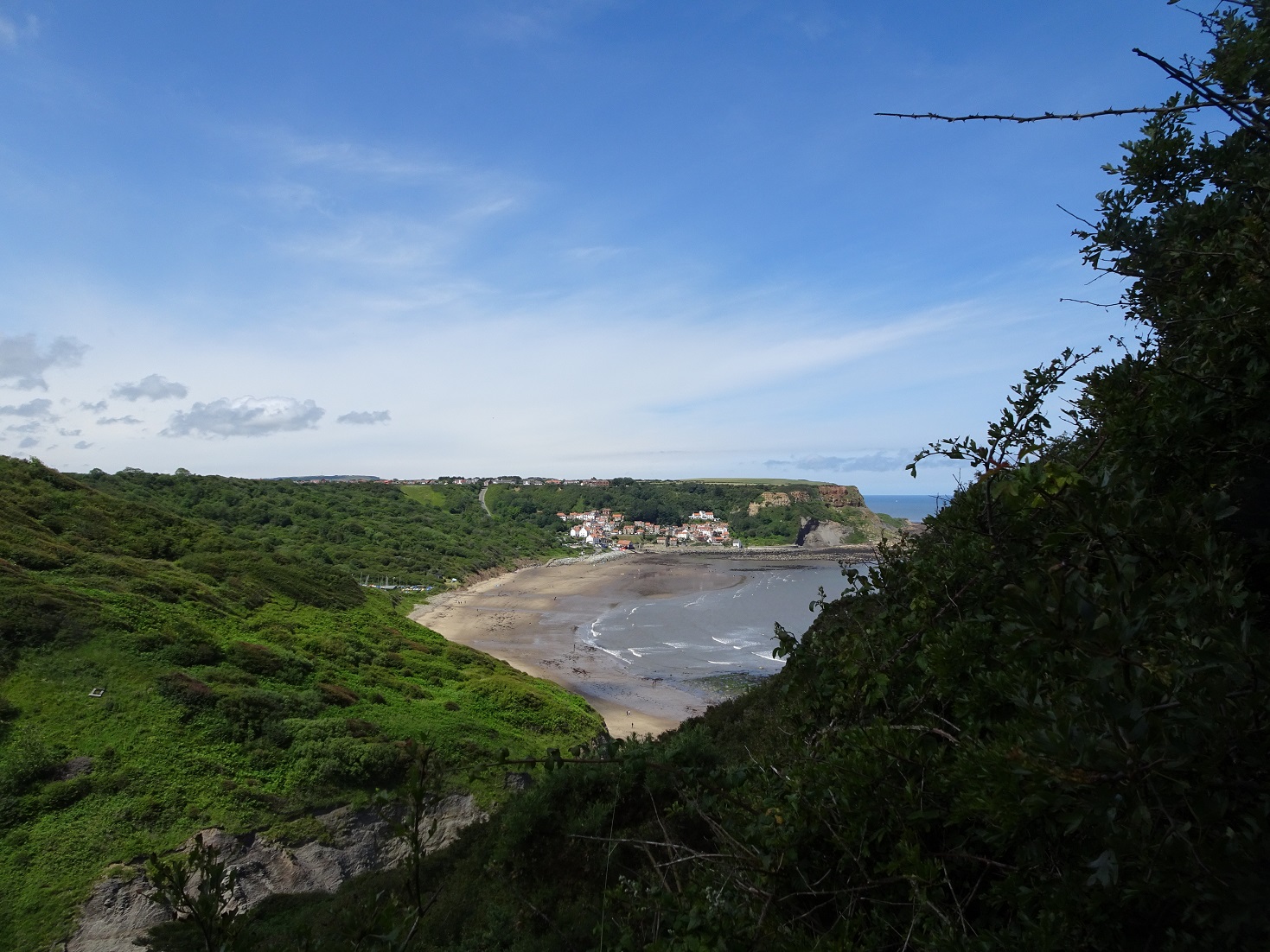 Runswick Bay in the sun shine