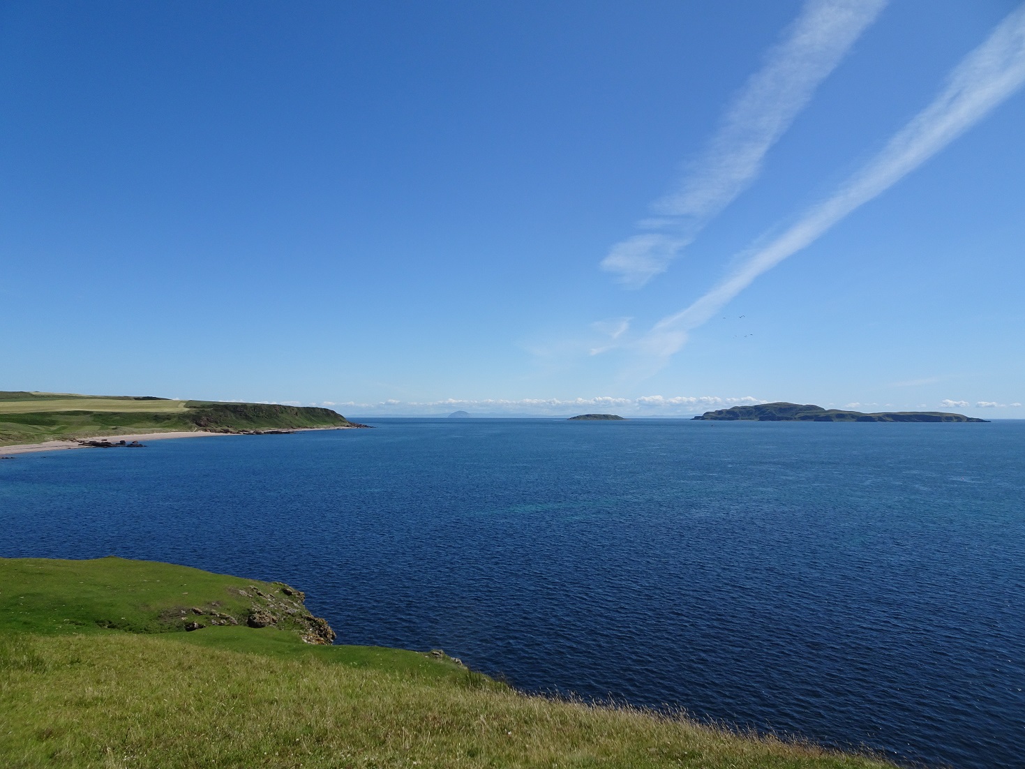 view from Dunaverty Castle