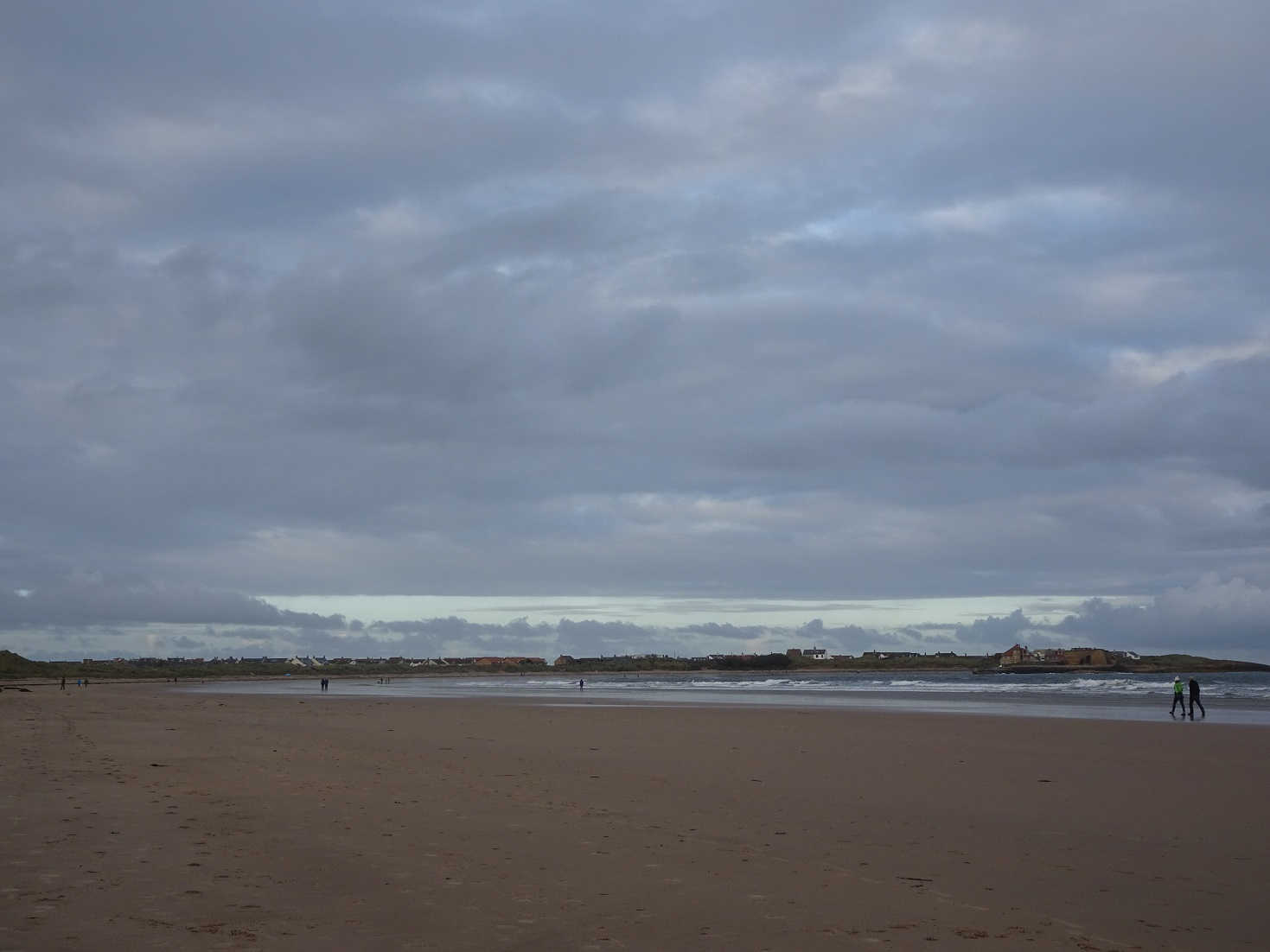 one last play on beadnell beach