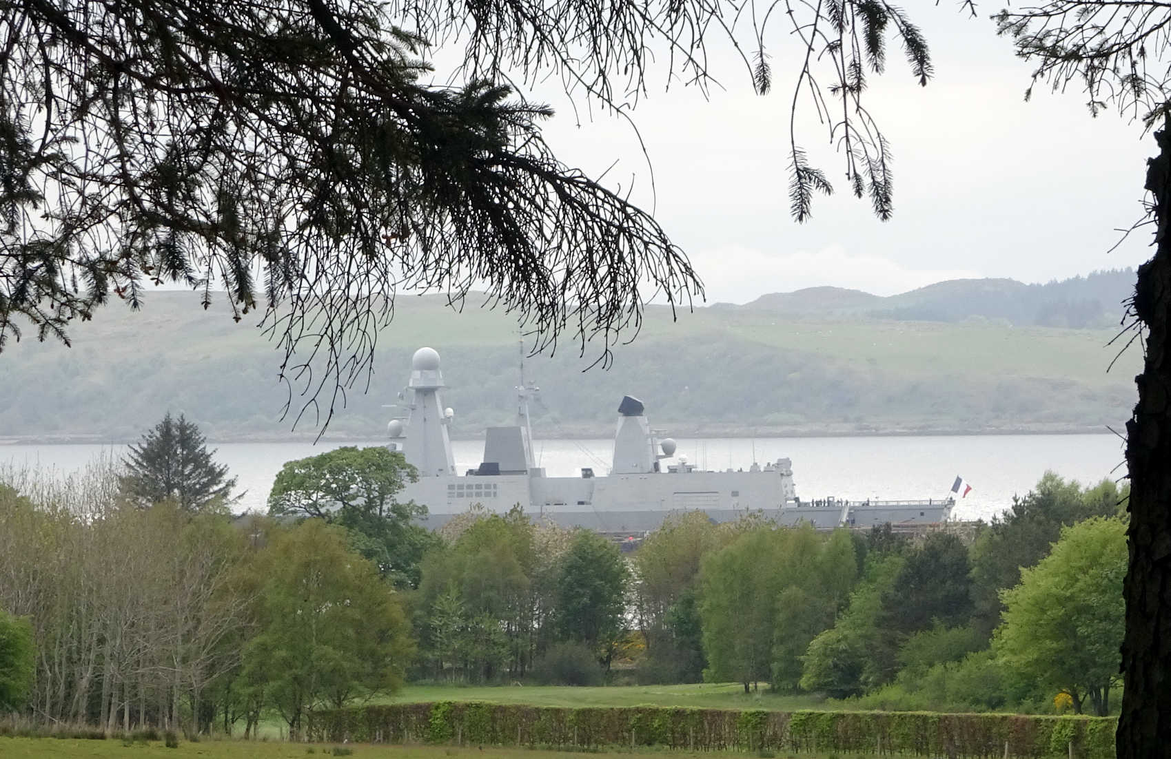 French warship at largs