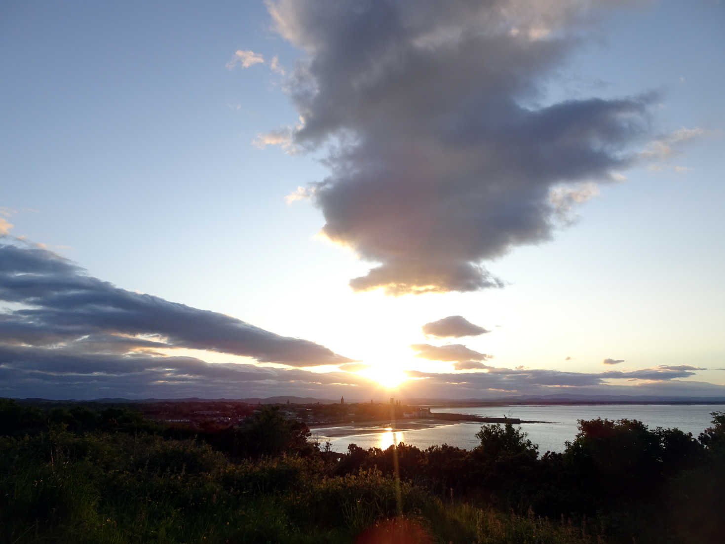 sunset over St Andrews