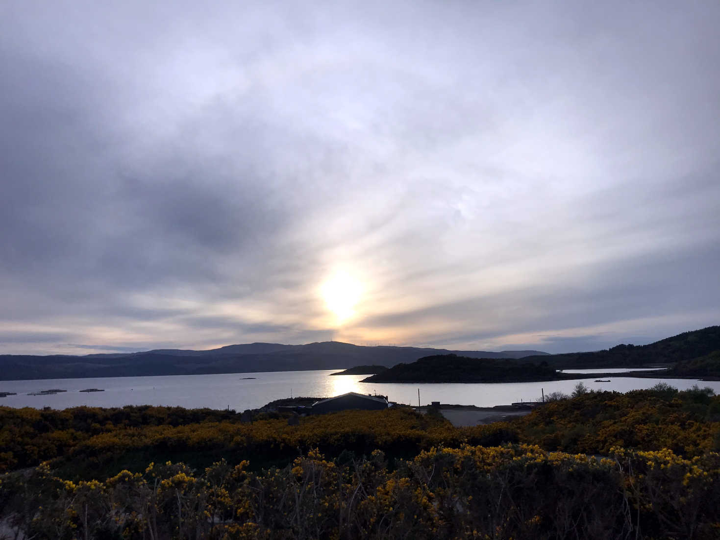 sunset over loch fyne