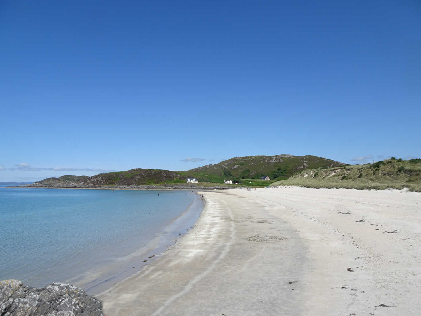 looking back on camusdarak beach