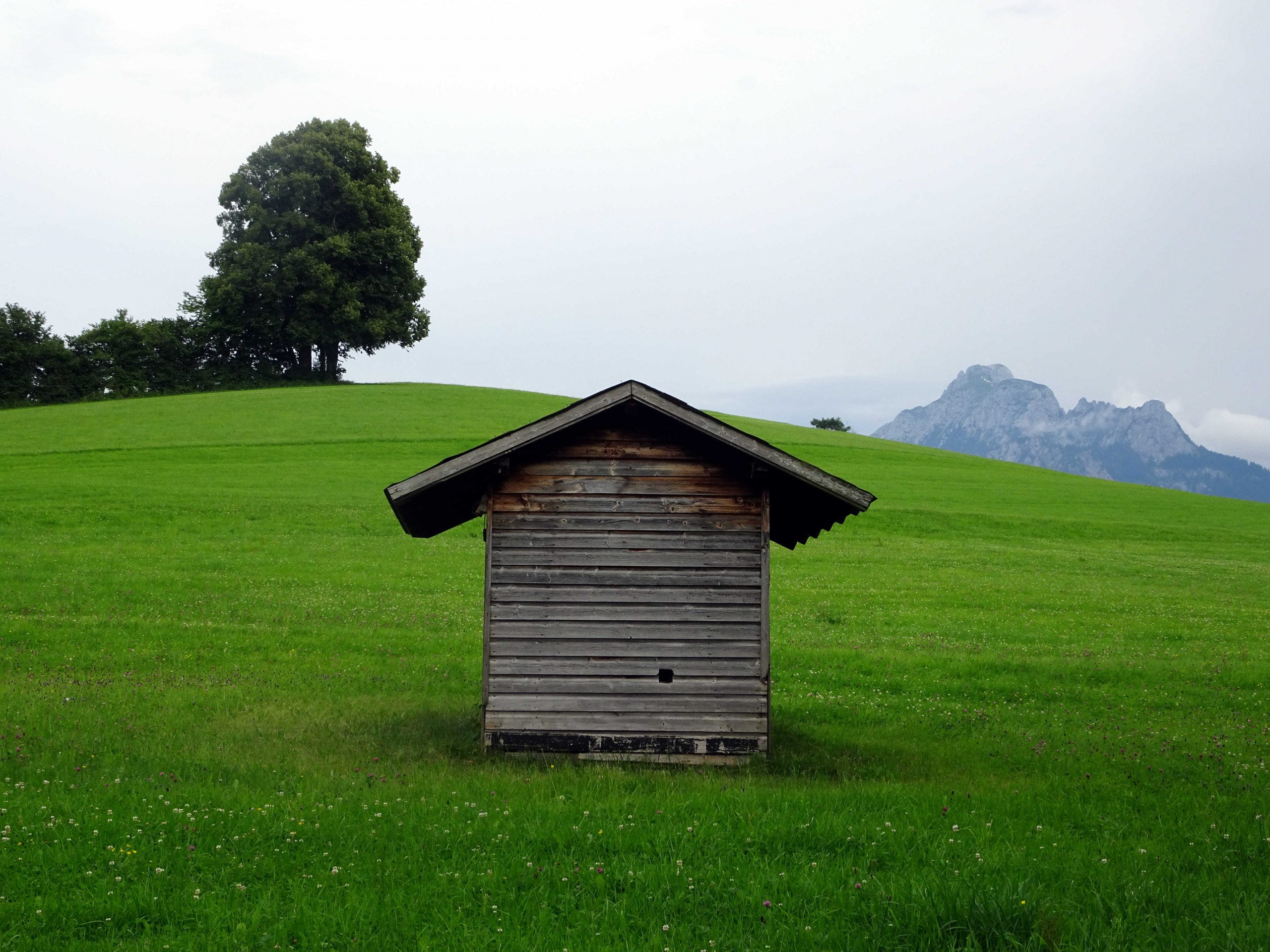 shed in german alps