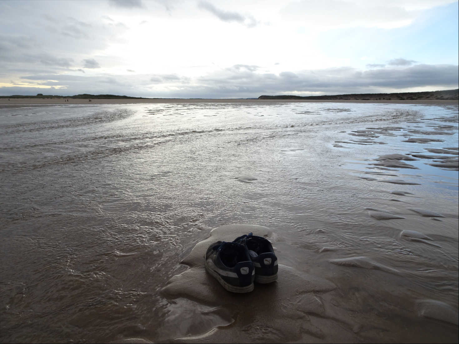 dads shoes at Brunton Burn