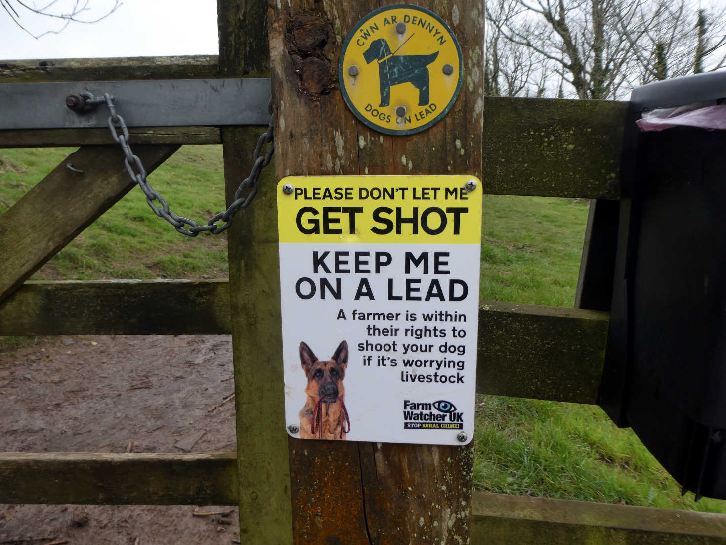 Sign outside Saundersfoot