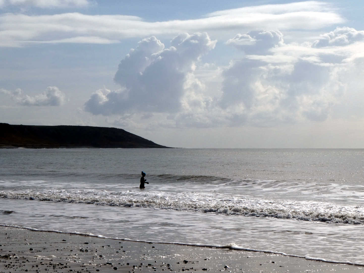 bather in port eynon