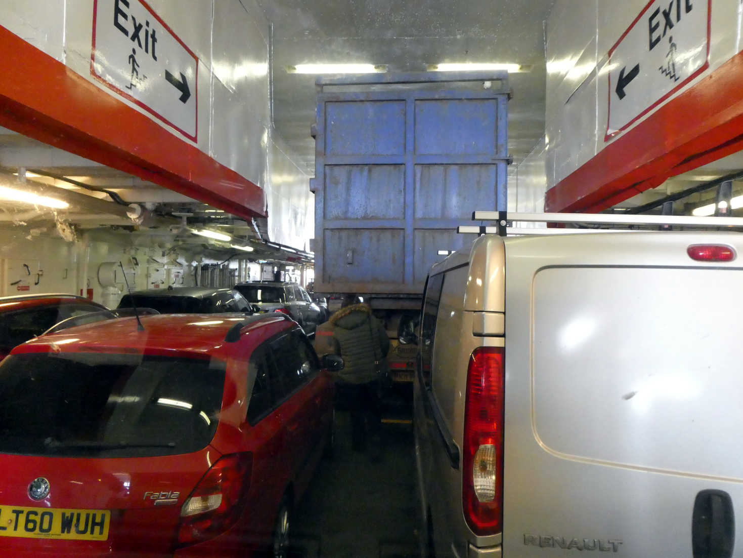 car bay on the Brodick ferry