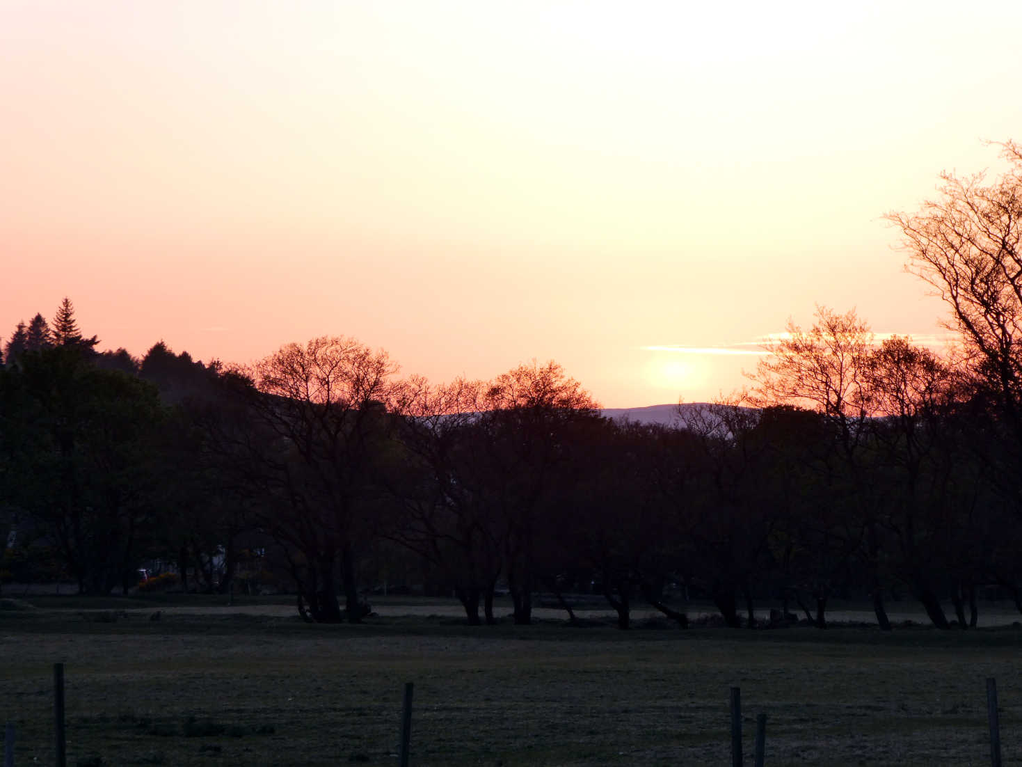 sunset over Lochranza campsite