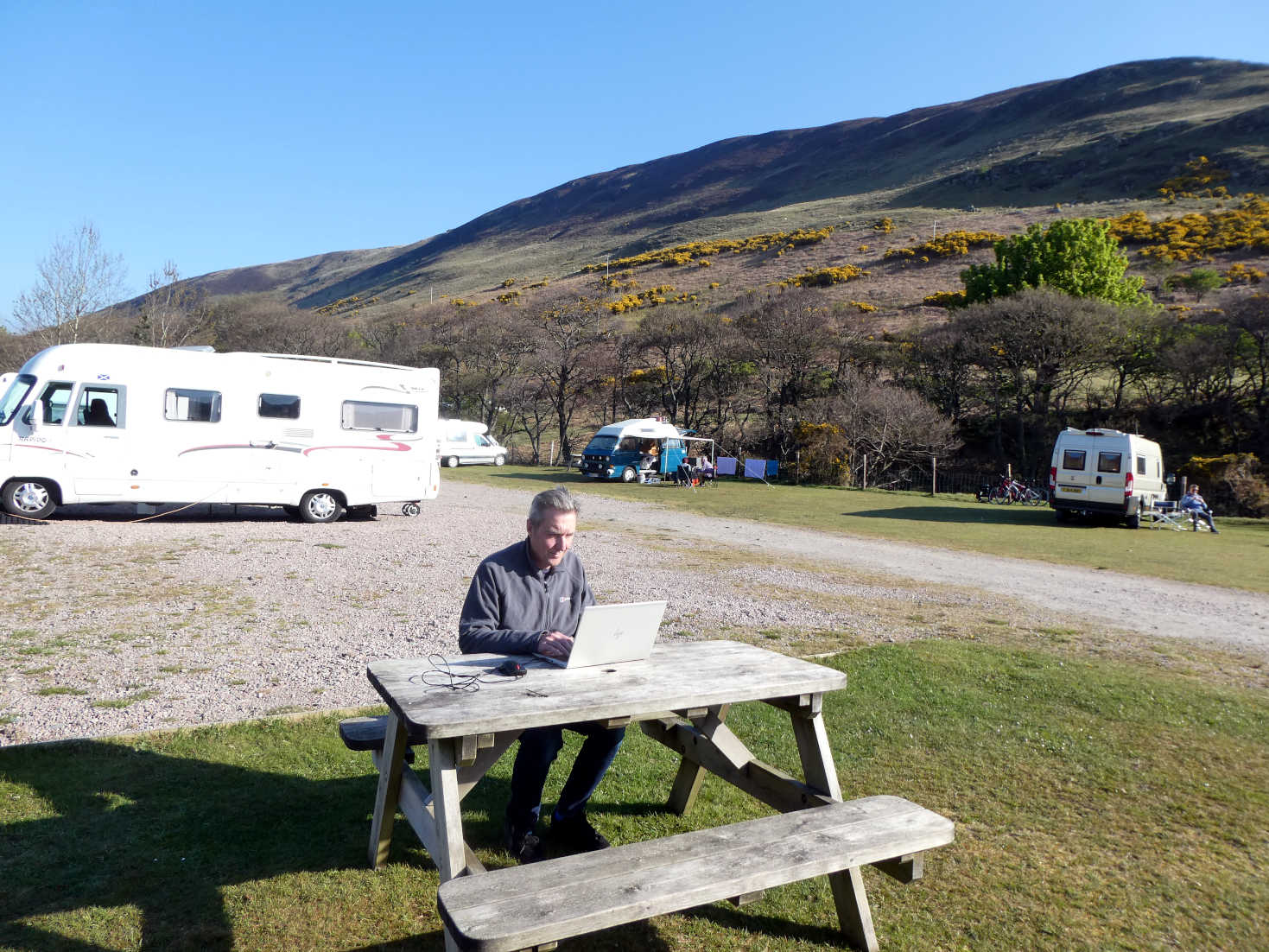 working at Lochranza