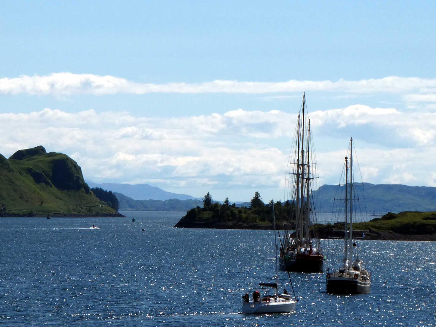 Boats on the Sound of Kererra Oban