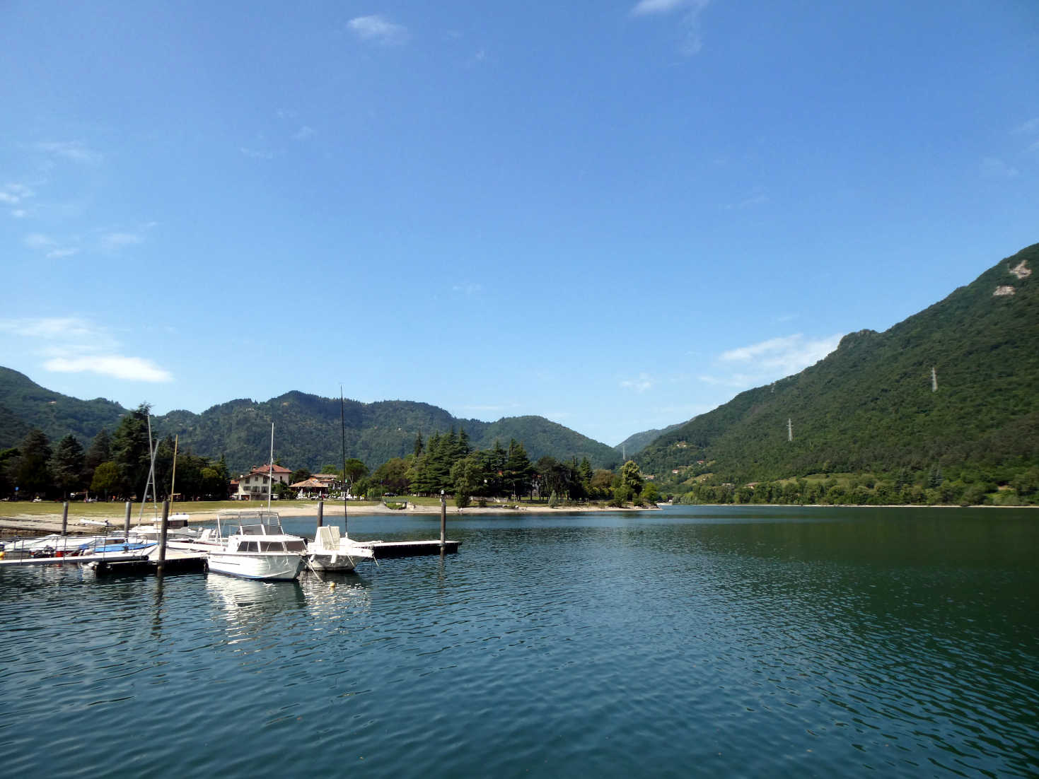 Lake Idro looking towards Lemprato from Crone