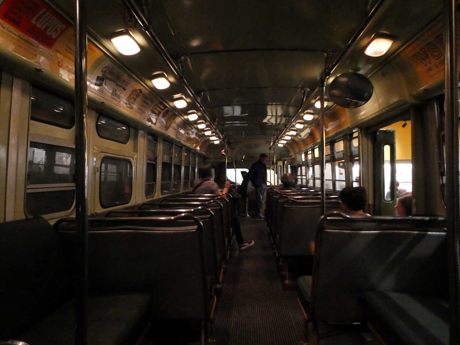 inside bus at civil rights museum