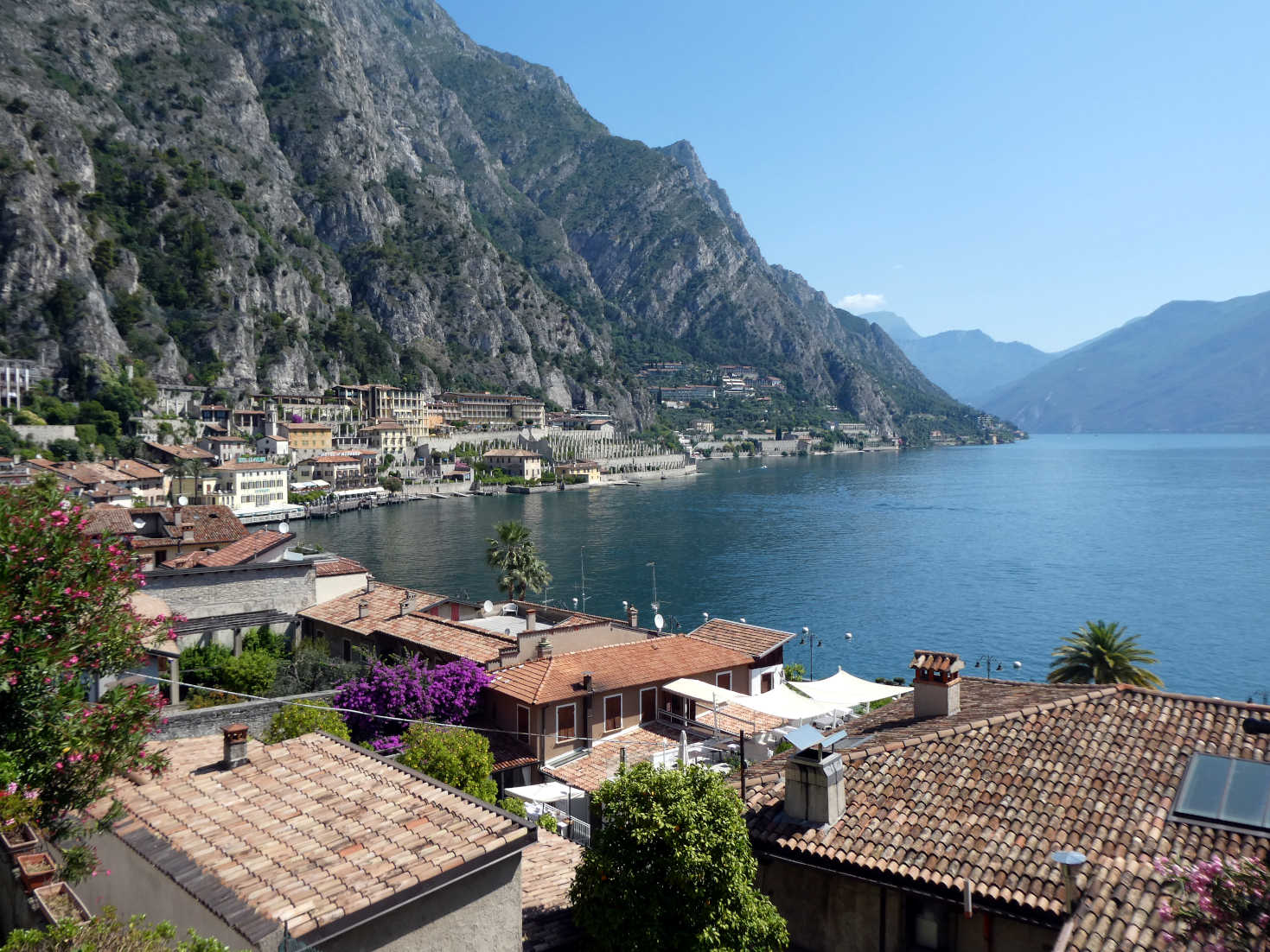 view from the church in Limone