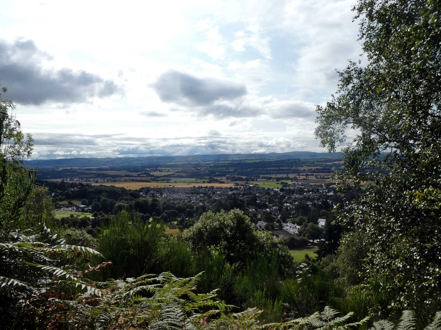 view of crieff from the knock