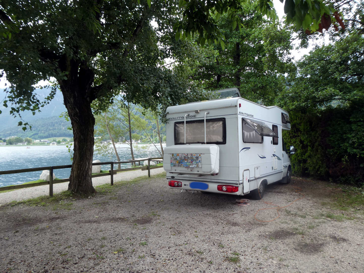 Betsy resting at Caldonazzo