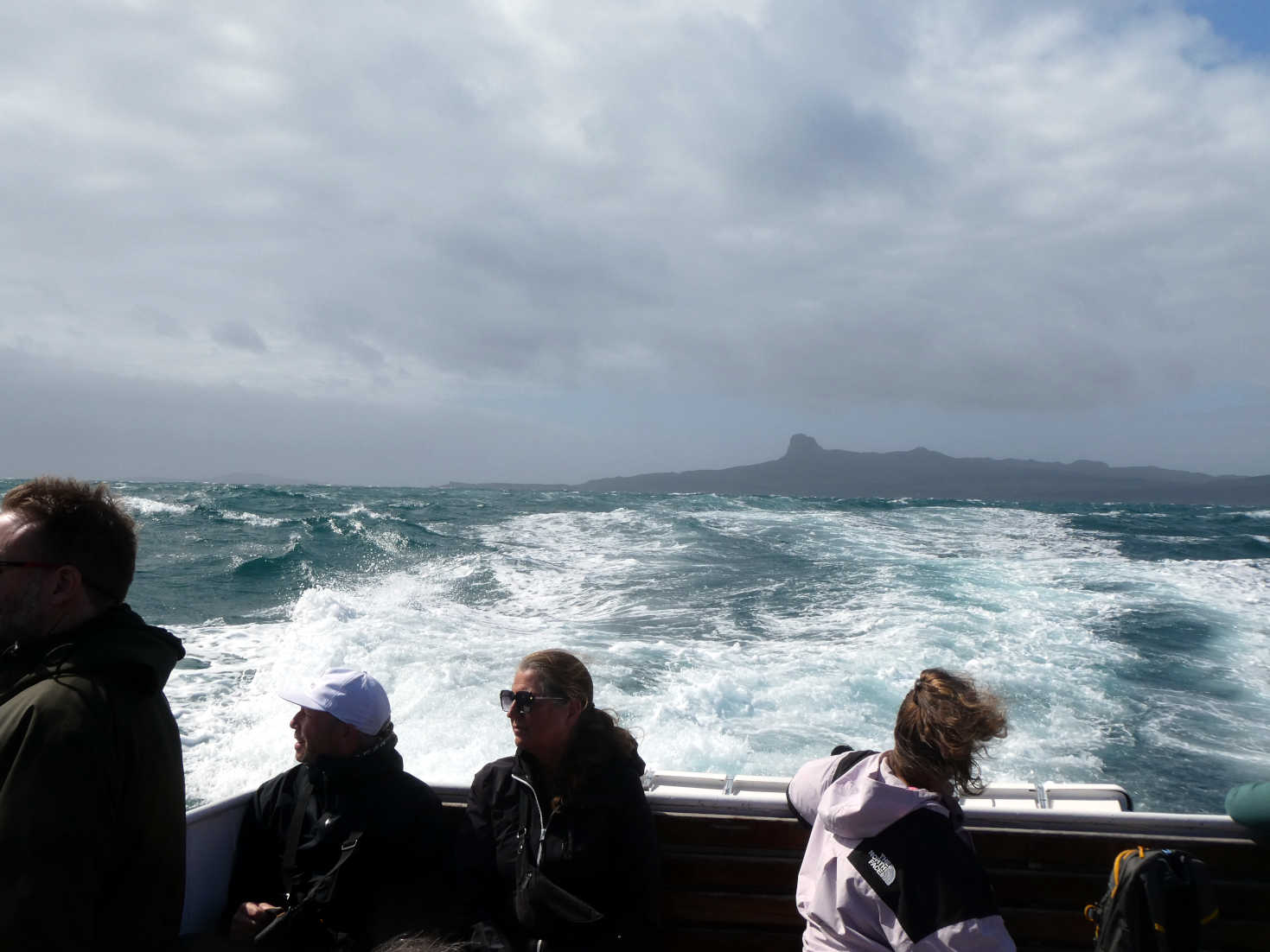 big waves on eigg ferry