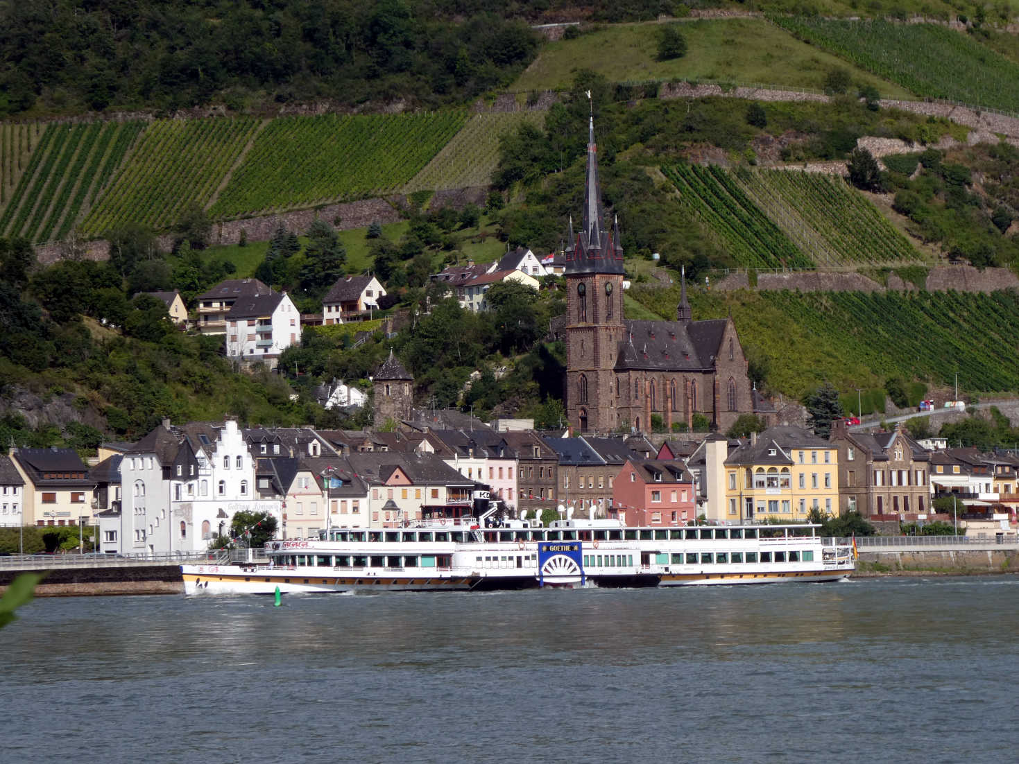 paddle steamer on the rhine