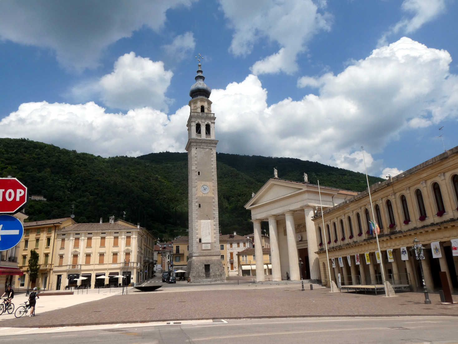 the main square Valdobbiadene