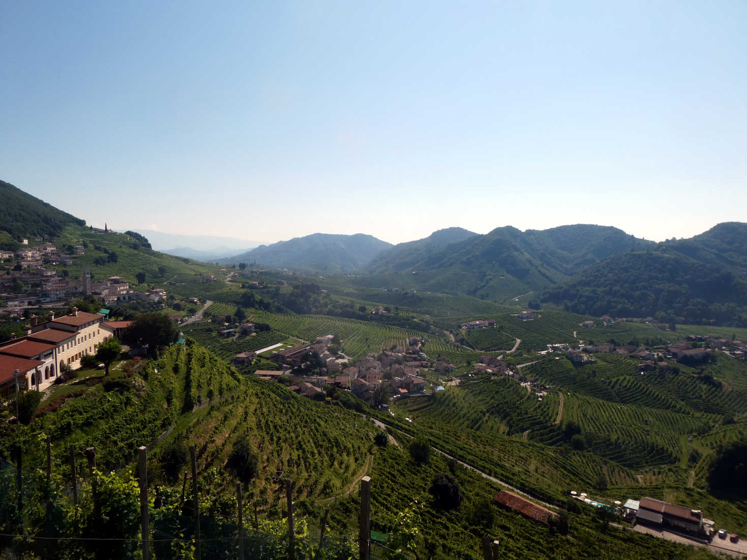 the view from the prosecco dispencer