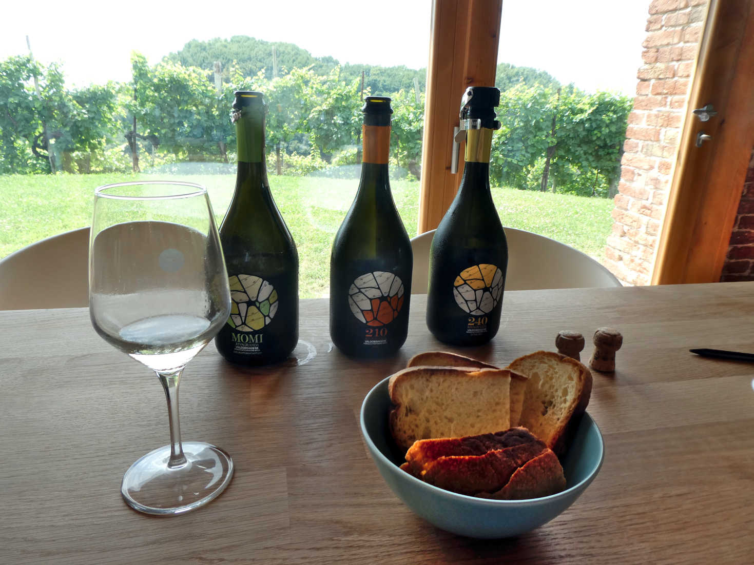 wine tasting in the prosecco hills