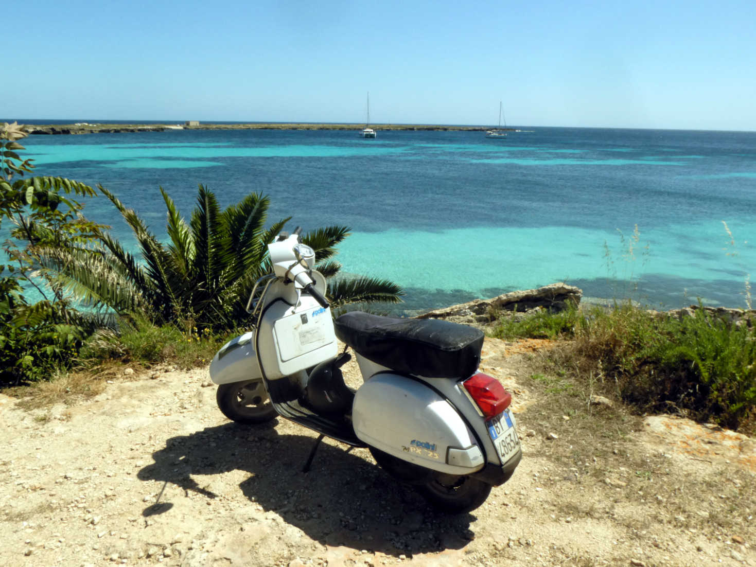 another island another vespa