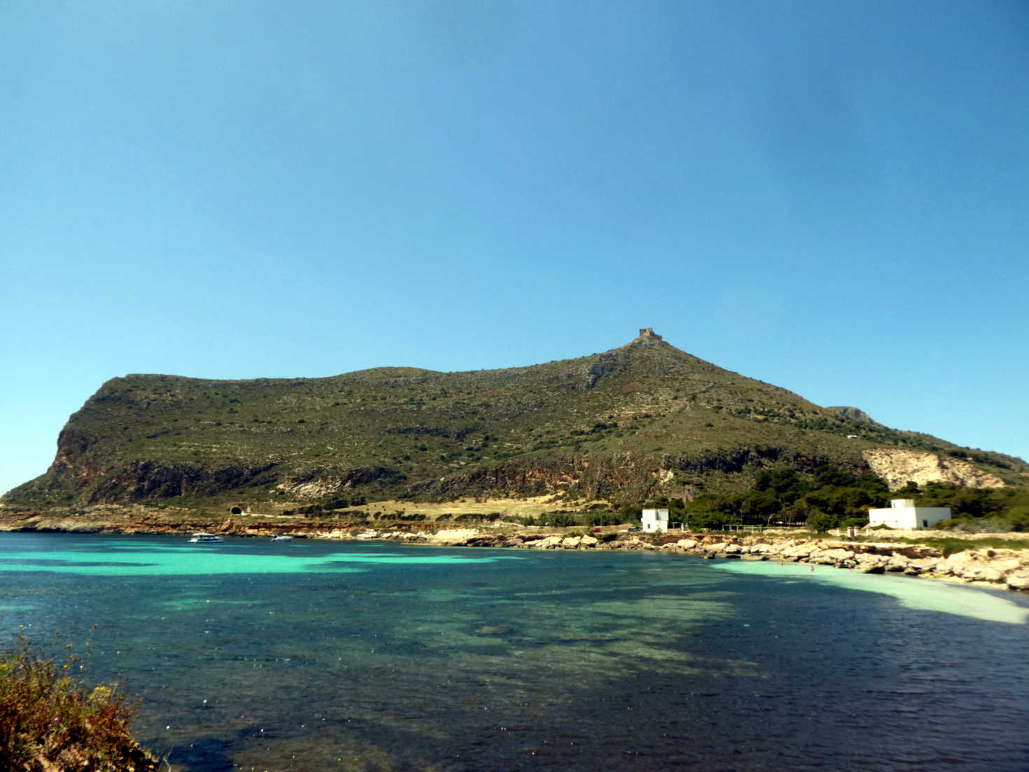 the beach side of favignana