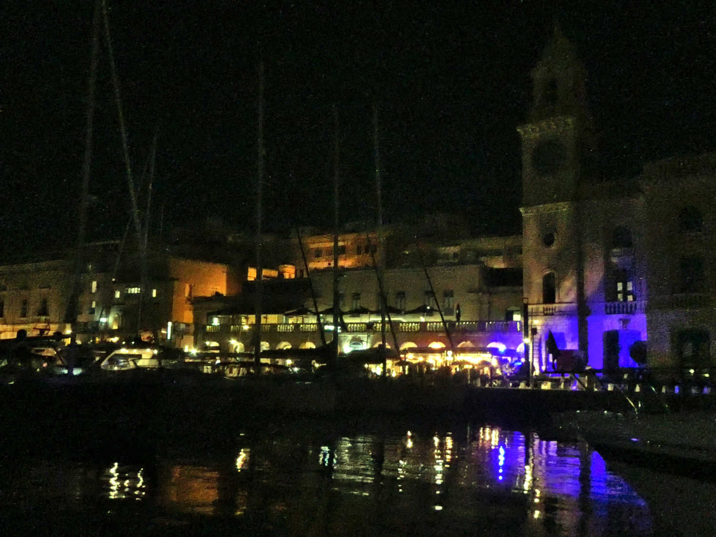 view from the boat at birgus nightlife