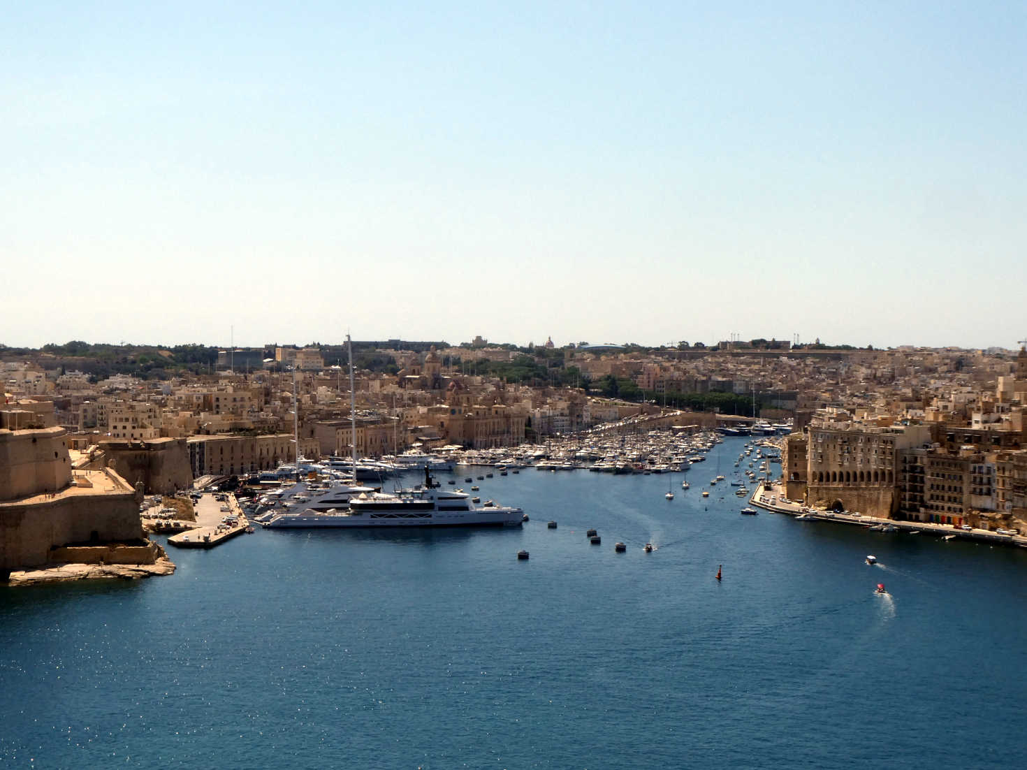 view to Birgu from Valletta
