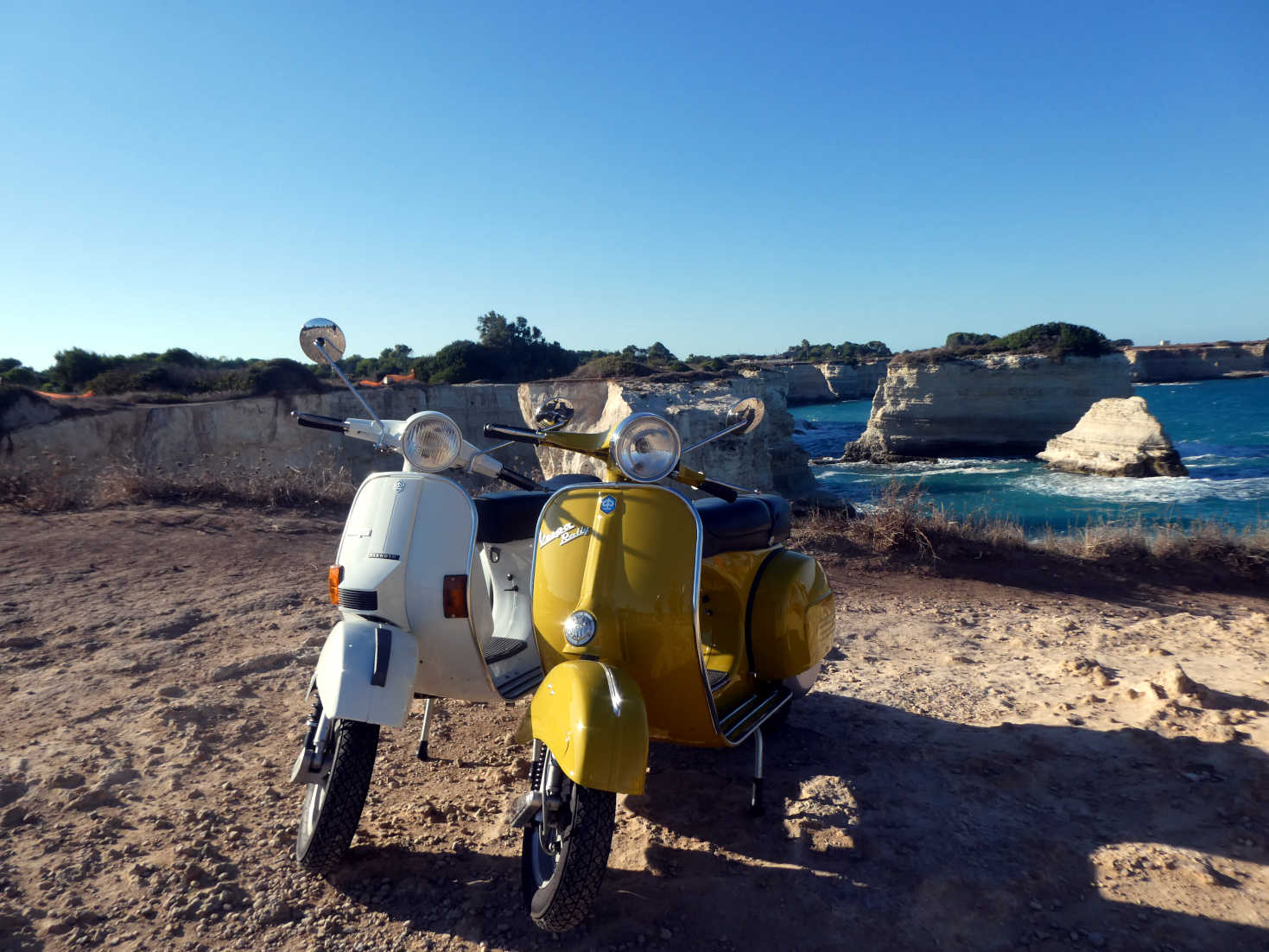 a nice pair at Sant Andrea Sea Stacks